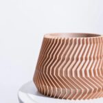 Ridged Waves Wooden Pot - Image 4